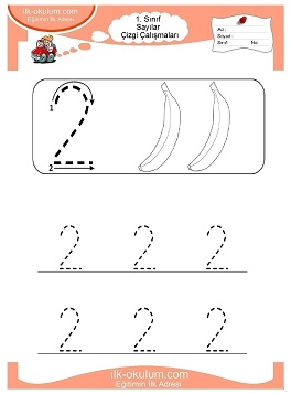 Çocuklar İçin Çizgi Çalışma Sayfaları 
